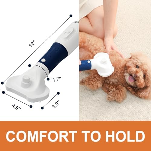 Ergonomic handle design of the Popet 3-in-1 pet grooming tool