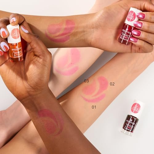 essence | What a Tint! Lip & Cheek Tint | Long-Lasting Liquid Blush & Lip Stain | Non-Sticky & Kiss-Proof | Vegan & Cruelty Free (01 | Kiss from a Rose) - Image 6