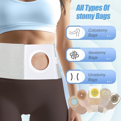 NIdreamCE ileostomy bag holder belt worn under clothing