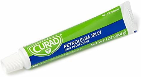 Compact one ounce Curad petroleum jelly tube for dry cracked skin and minor wound care