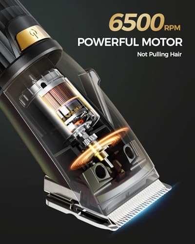 GLAKER heavy duty hair clipper being adjusted with the side fade control lever