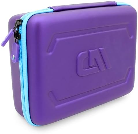 CASEMATIX hair clipper guard case open view displaying twenty custom cut foam slots holding professional metal blades.
