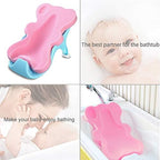 Fiabc infant bath sponge displayed with the three included small sponges