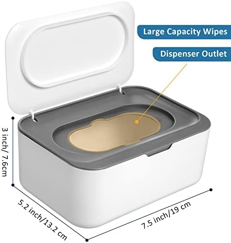 Close up of Sumind refillable wipes container with sealing lid