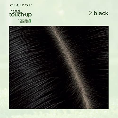 Clairol 2 Black hair dye kit for gray root coverage