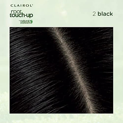 Clairol 2 Black hair dye kit for gray root coverage