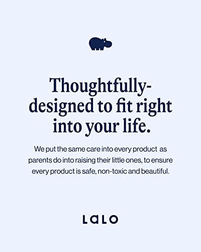 Close up of Lalo silicone bib quality and safety design
