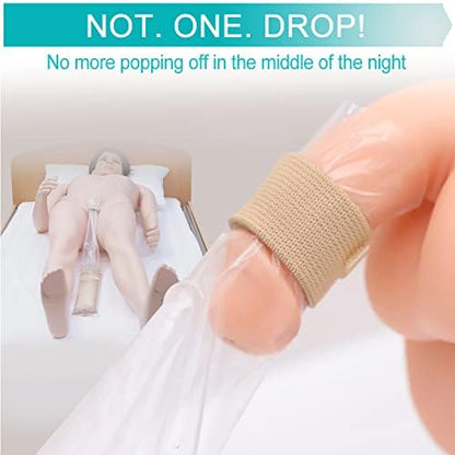 Hook and loop closure details on the incontinence strap.