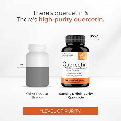 Sandhu's Quercetin immune support supplement lifestyle presentation