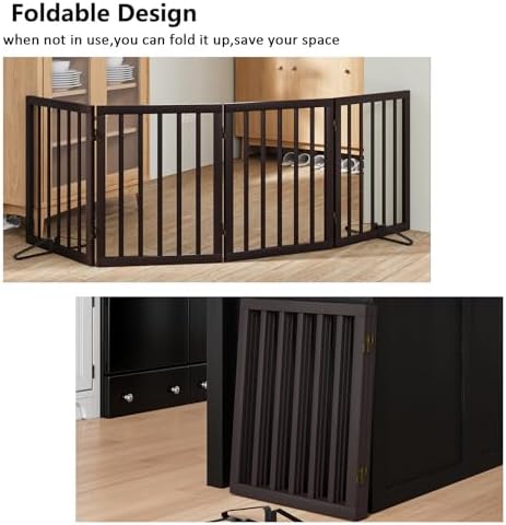 No drill indoor dog gate for stairs showing metal hinges