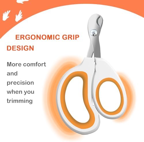 GUNEDD small animal toe nail clipper showing close up of angled cutting edges