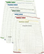OsoCozy prefold cloth diapers paired with a waterproof diaper cover