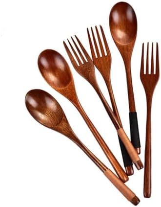 Fydun wooden spoon and fork set for salad serving