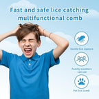 Four piece pack of plastic lice combs for dandruff and flea removal