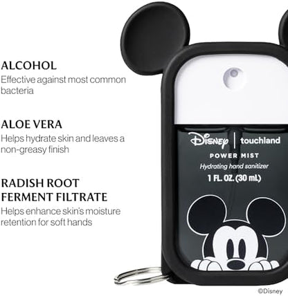 Touchland & Disney Special Edition Hand Sanitizer + Mist Case, Scented & Stylish Hydrating Sanitizer Spray Bundle, Travel Size, Dye Free - Image 5