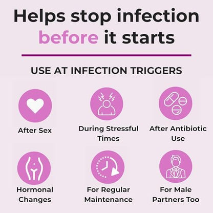 FemiClear ingredients including hyaluronic acid and melaleuca for feminine wellness.