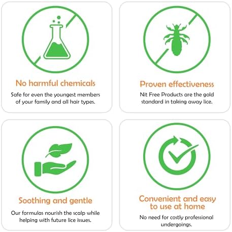 Nit Free Peppermint Lice Spray for kids daily hair protection