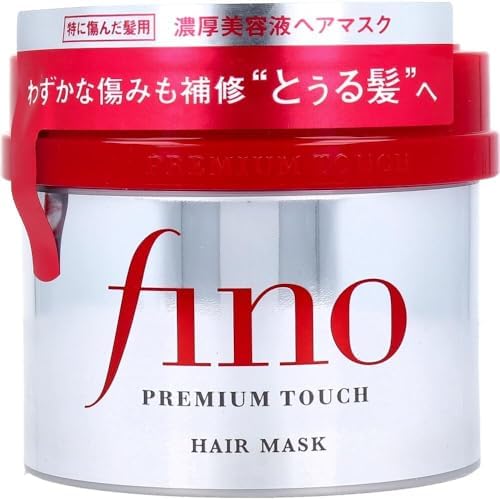 Fino hair treatment jar open showing creamy texture