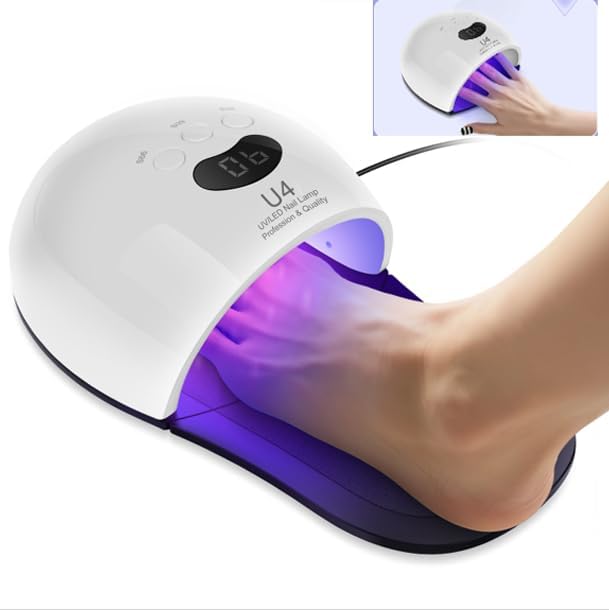 Jazalz 48W UV LED nail lamp front view for gel polish