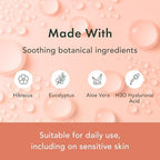 Dermatologist tested Rael feminine mist for sensitive skin irritation support.
