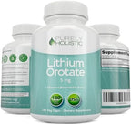 Purely Holistic Lithium Orotate daily wellness supplement packaging