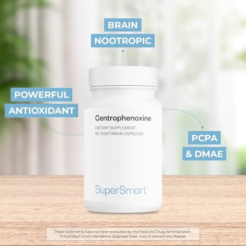 Supersmart Centrophenoxine capsules side profile packaging