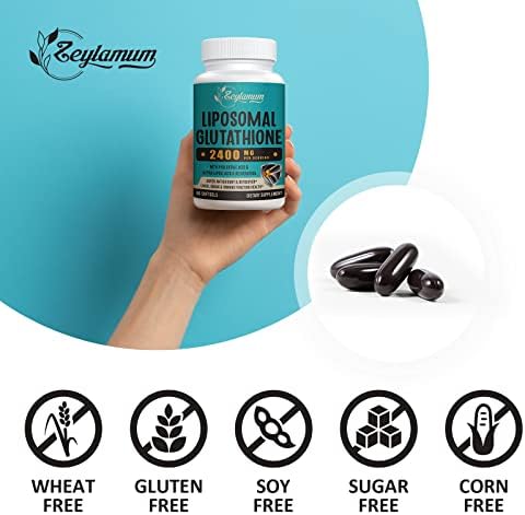 Side profile of Liposomal Glutathione bottle for maximum absorption