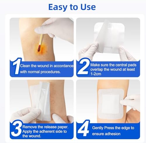 Niceful breathable medical grade wound bandages set for first aid kits.