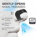 Close up of the hypoallergenic materials used in the Difiney anti-snoring device for sensitive skin.
