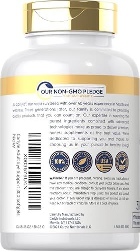 Carlyle quick-release softgels nutritional supplement close up