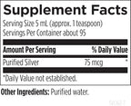 Designs For Health Silvercillin Liquid supplement facts label view