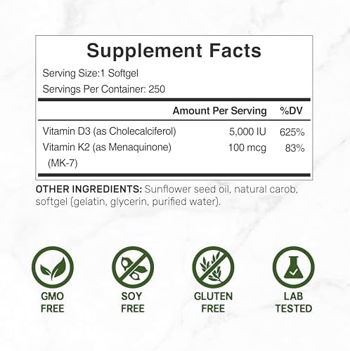 Deal Supplement vitamin softgels bottle back nutritional label