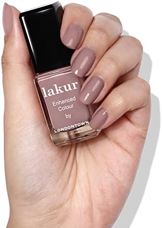 Professional manicure using Londontown Lakur Chai polish