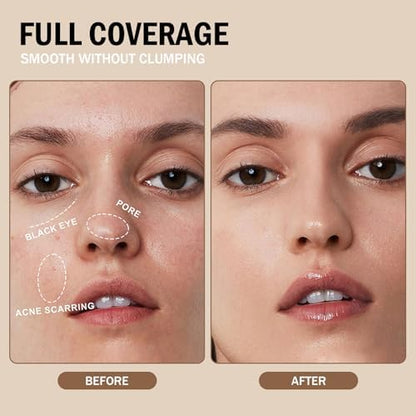 Inauguratei Under Eye Brightener applicator and texture swatch