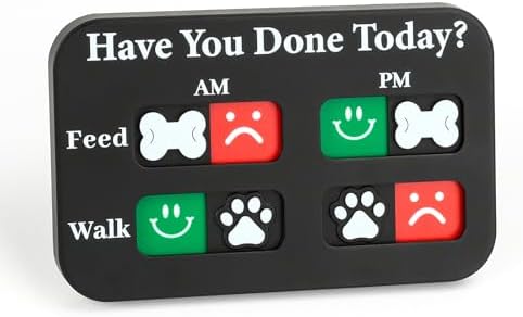 Yauyik pet feeding and walking tracker magnetic chart