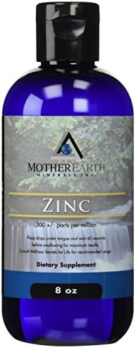 Authentic USA imported Mother Earth Minerals zinc drops dropper bottle