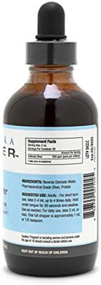 Ultra Silver four fluid ounce mineral bottle label details