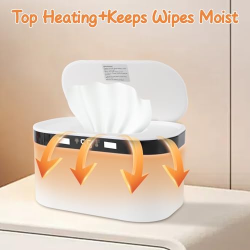 Tyj Baby Wipe Warmer showcasing 5 temperature control settings