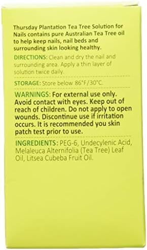Thursday Plantation tea tree solution for nails to treat fungus and infection
