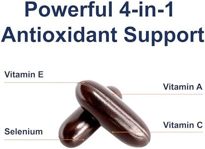 Close up of imported dietary supplement for premium immunity defense and cell repair.