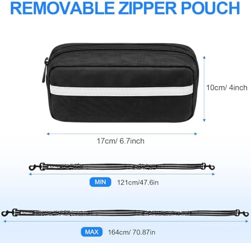 Philorn shock absorbing bungee leash close up