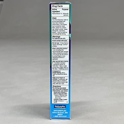 Three tubes of Natureplex hydrocortisone cream for skin allergies