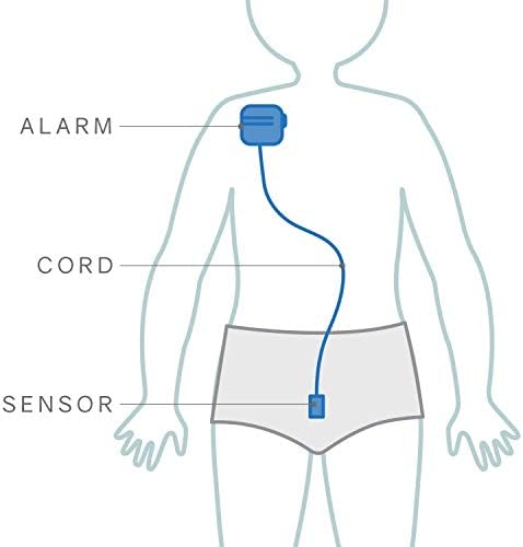 Side profile of Malem bedwetting alarm highlighting the lightweight design.