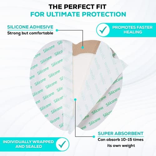 MedVance sacrum bed sore treatment bandage showing the multi layer foam pad structure