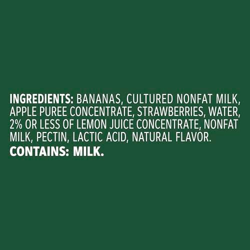 Nutritional facts and clean ingredient list on the back of the Outshine shelf stable smoothie packaging.