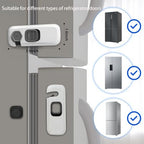 HFengQ adhesive fridge safety lock rotating mechanism close up