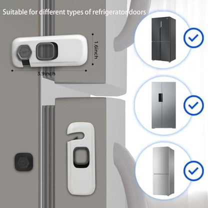 HFengQ adhesive fridge safety lock rotating mechanism close up