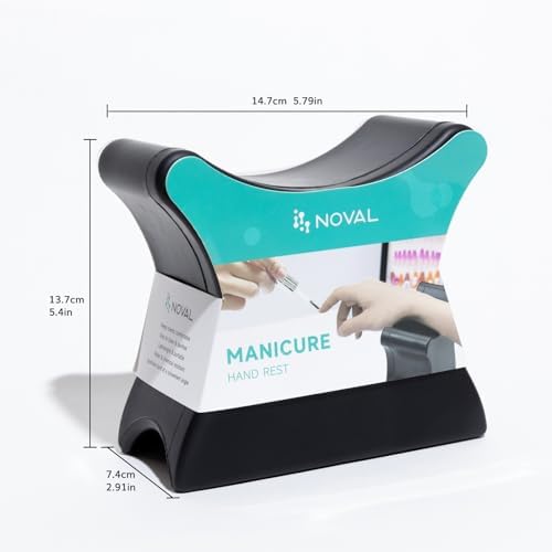 Noval professional nail armrest being used during a manicure