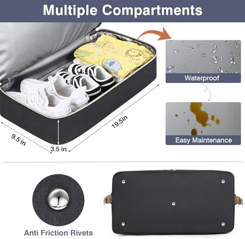 Itiezy diaper bag with portable changing pad