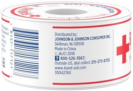 Band-Aid medical adhesive tape roll showing the easy hand tear feature